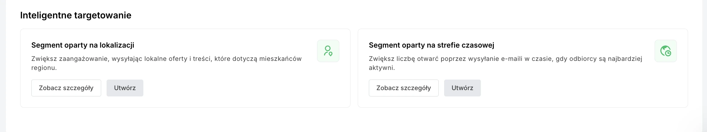 Gotowy segment MailerLite do segmentacji opartej na lokalizacji
