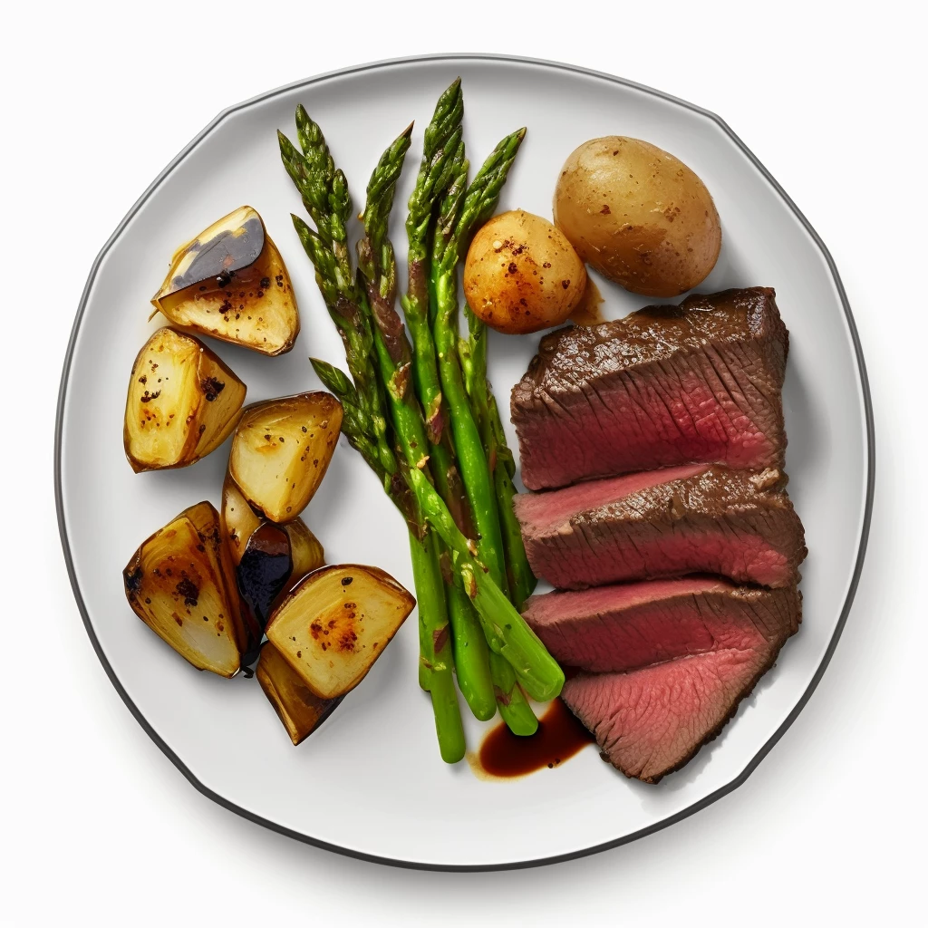 Image of steak generated by AI tool Midjourney