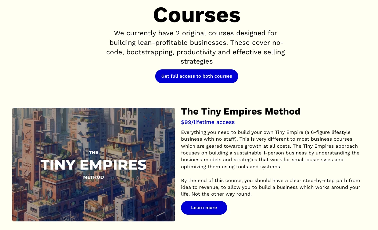 Kursy online od firmy NoCodeFounders