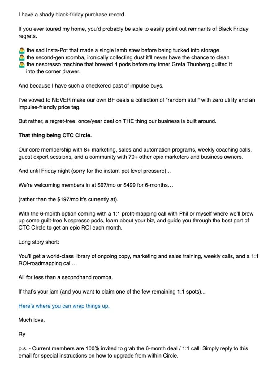 Ry Schwartz - Kampania anty-black friday