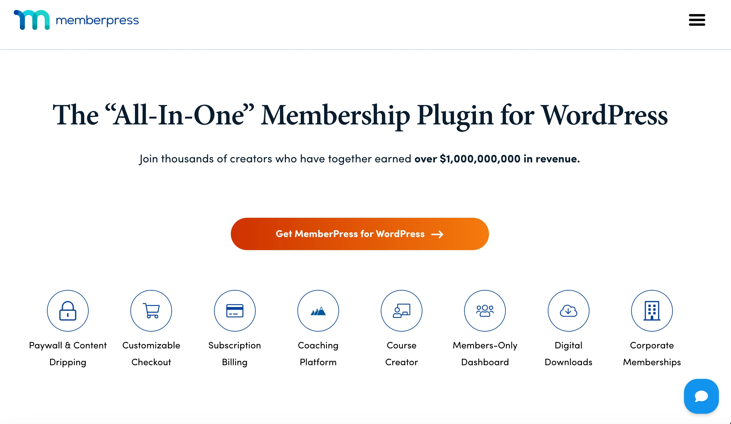 MemberPress homepage