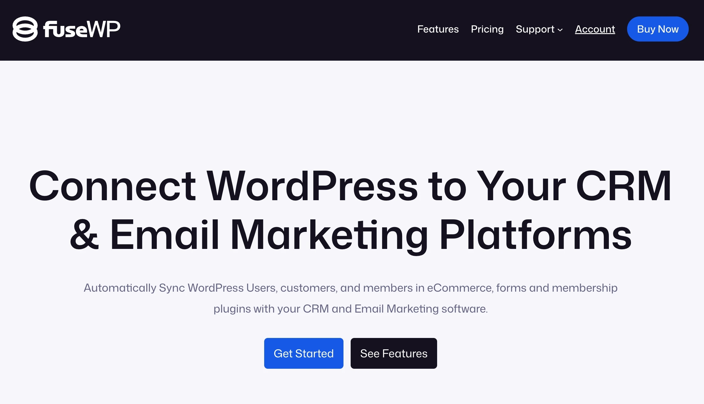 FuseWP homepage
