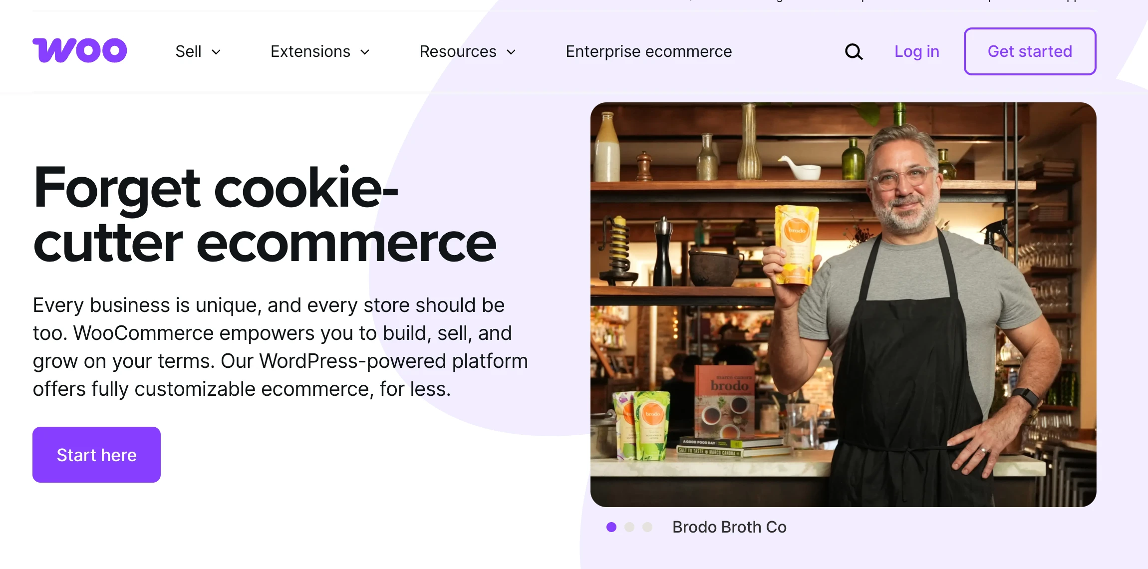 WooCommerce homepage