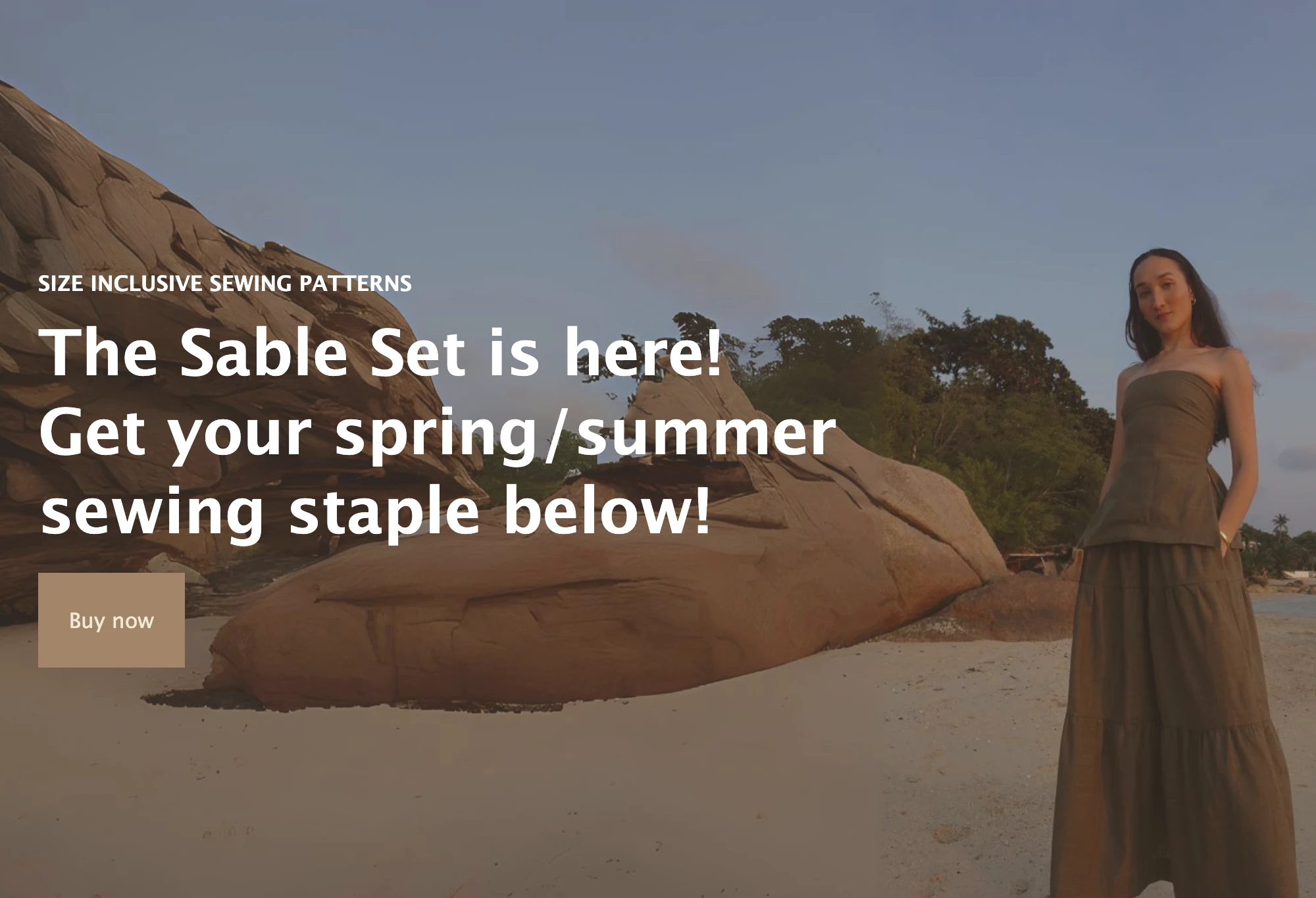 Strona produktu cyfrowego z wykrojami do szycia