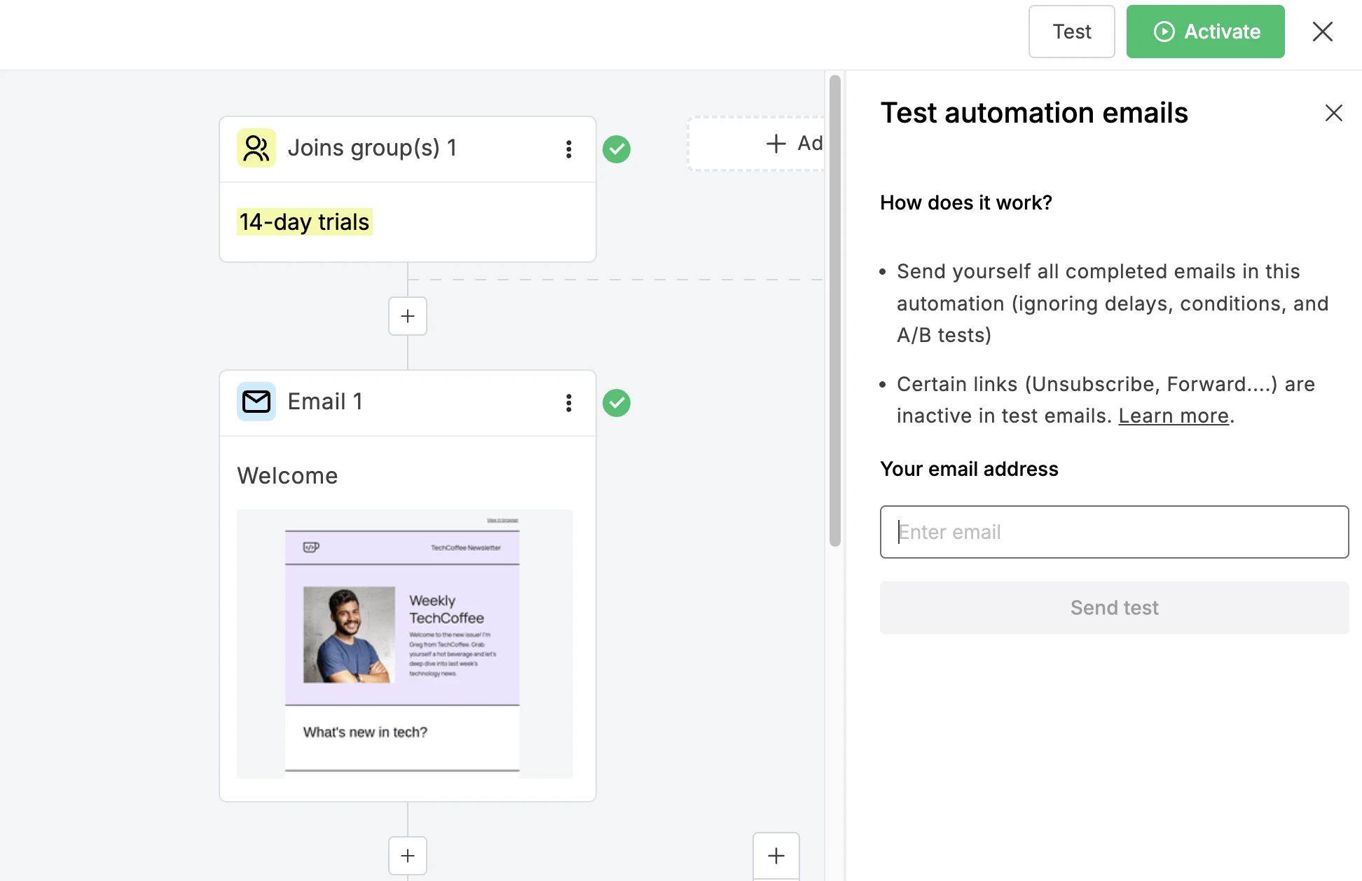 Lite Hack 10 - Testing automation hack in MailerLite automation