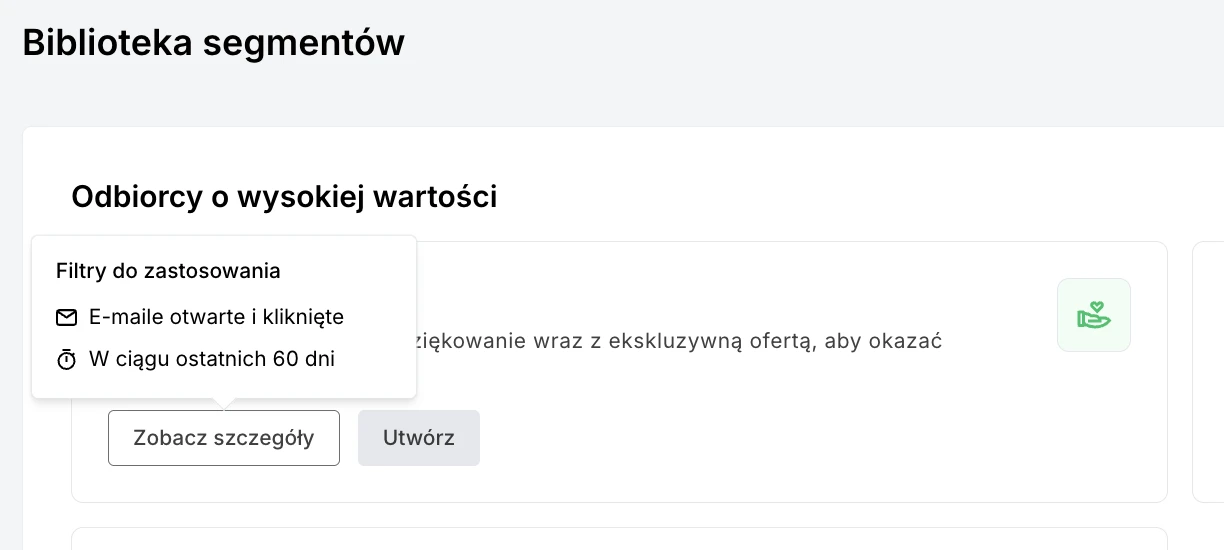 Lojalni subskrybenci jako segment w MailerLite