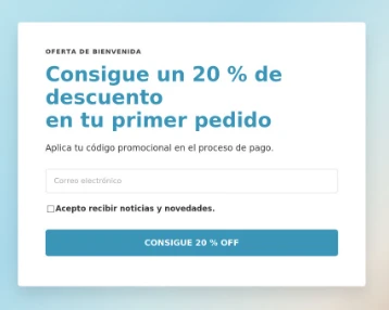 Captura de pangall con el formulario de registro con campo de consentimiento