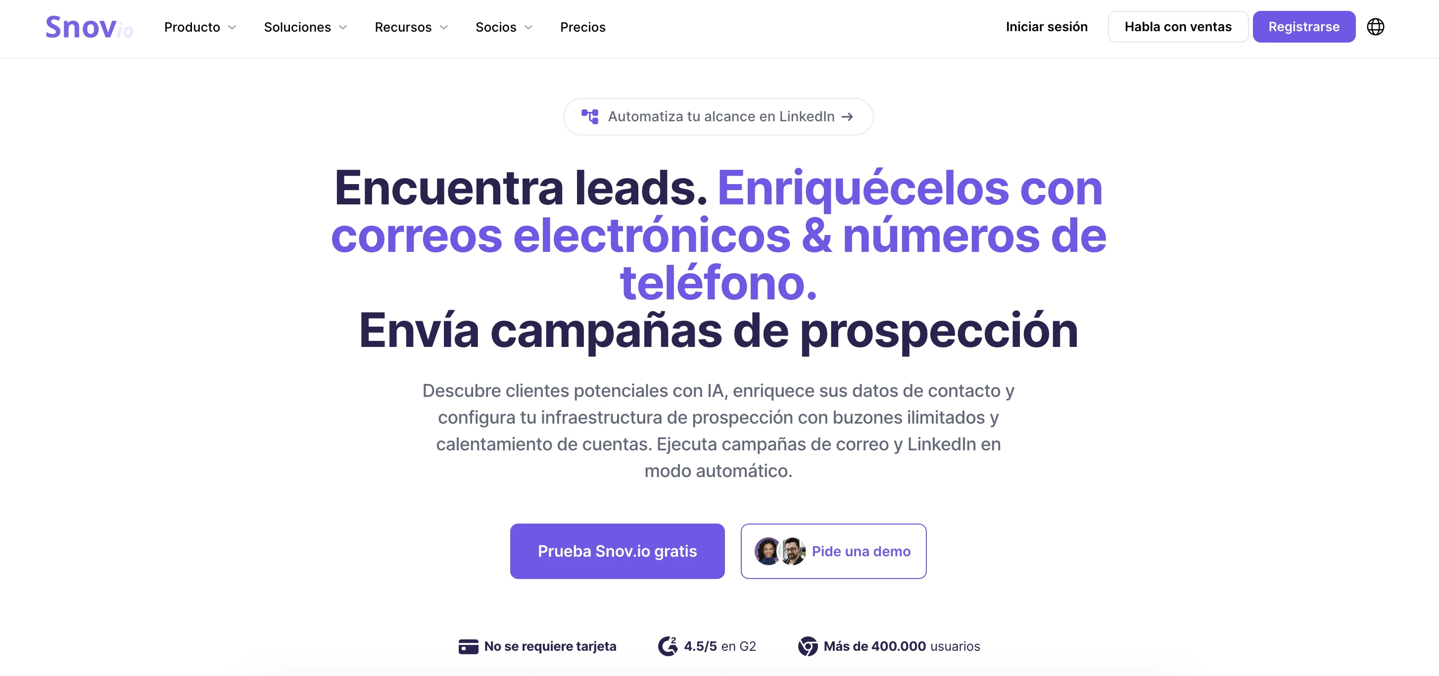 Oferta de Black Friday de Snov.io