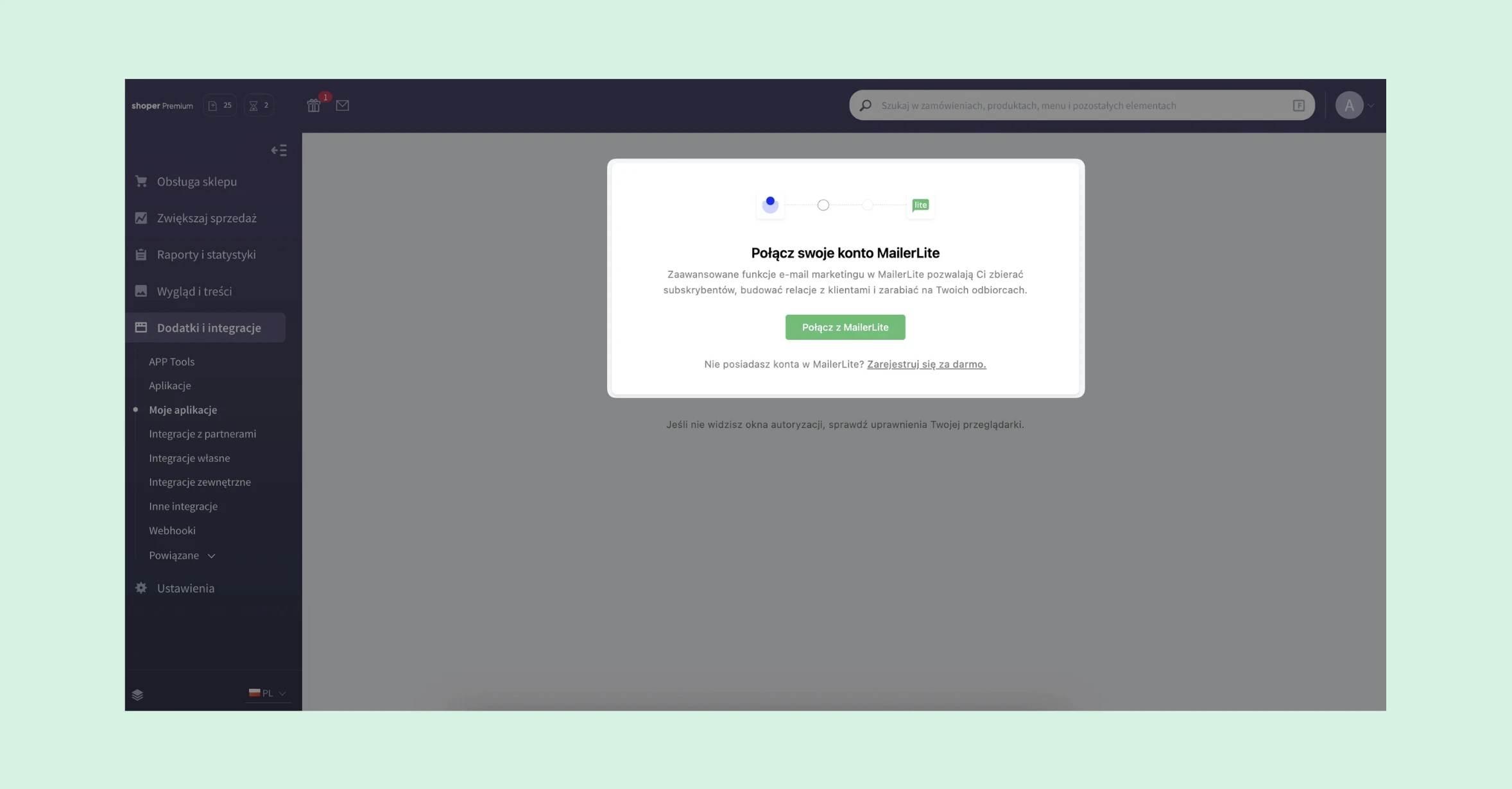MailerLite subscriber sync in Shoper