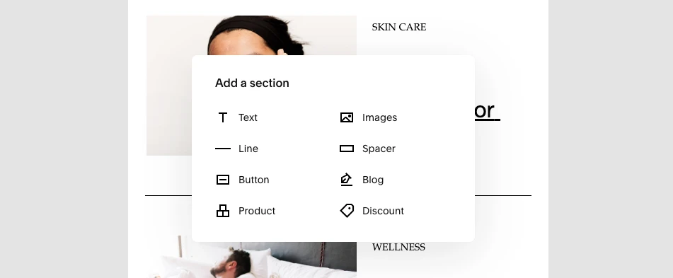 Squarespace builder lacks more interactive newsletter blocks
