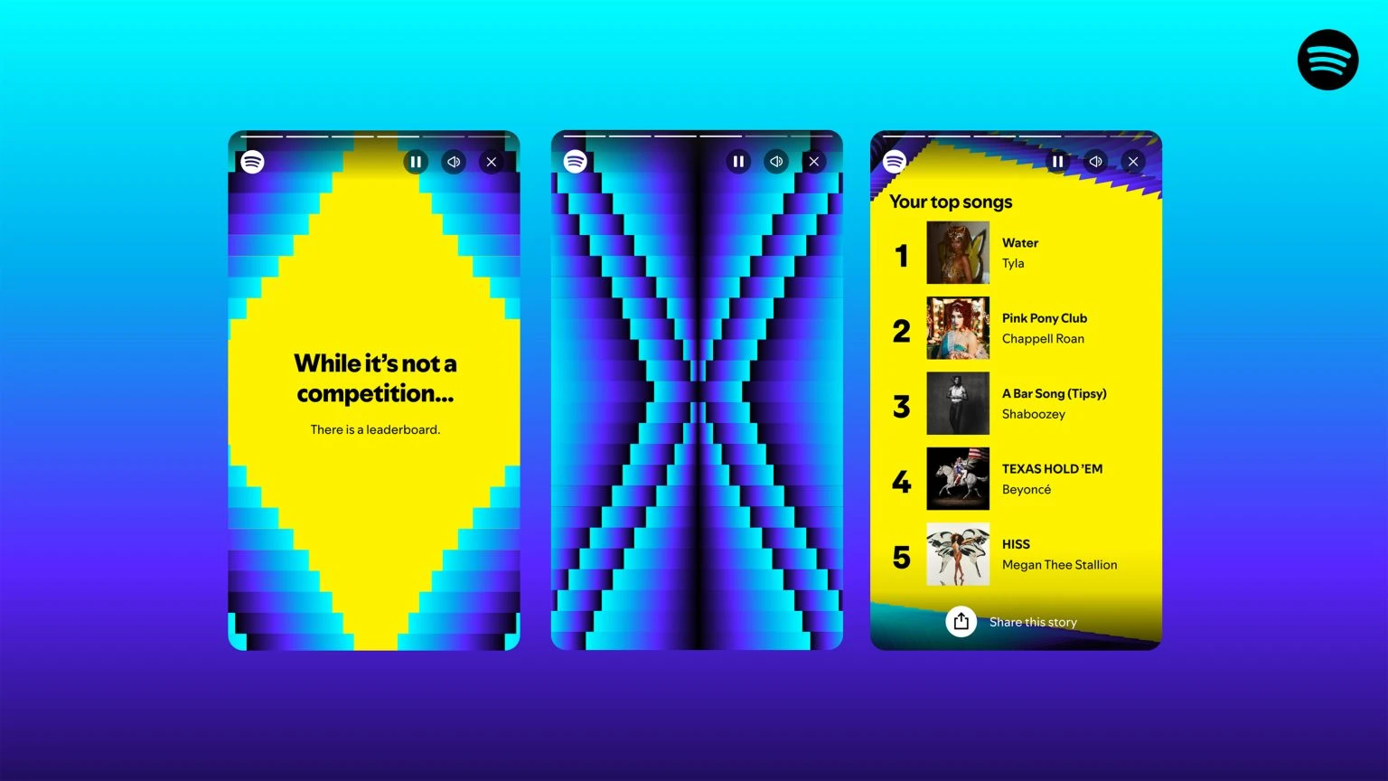 Captura de pantalla de la publicidad de Spotify