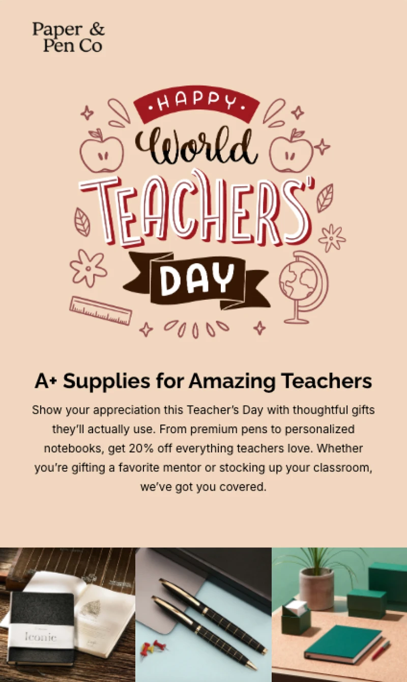 teacher day newsletter example