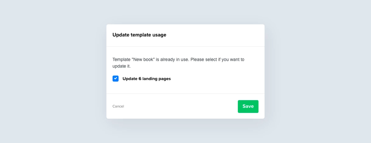 Updating a template in MailerLite