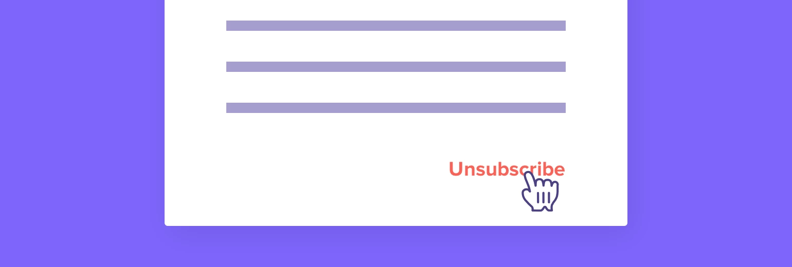Unsubscribes email industry benchmarks 2021