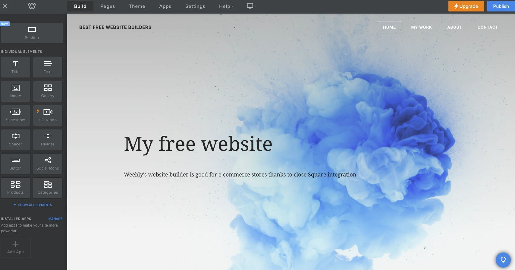Website built with Weebly