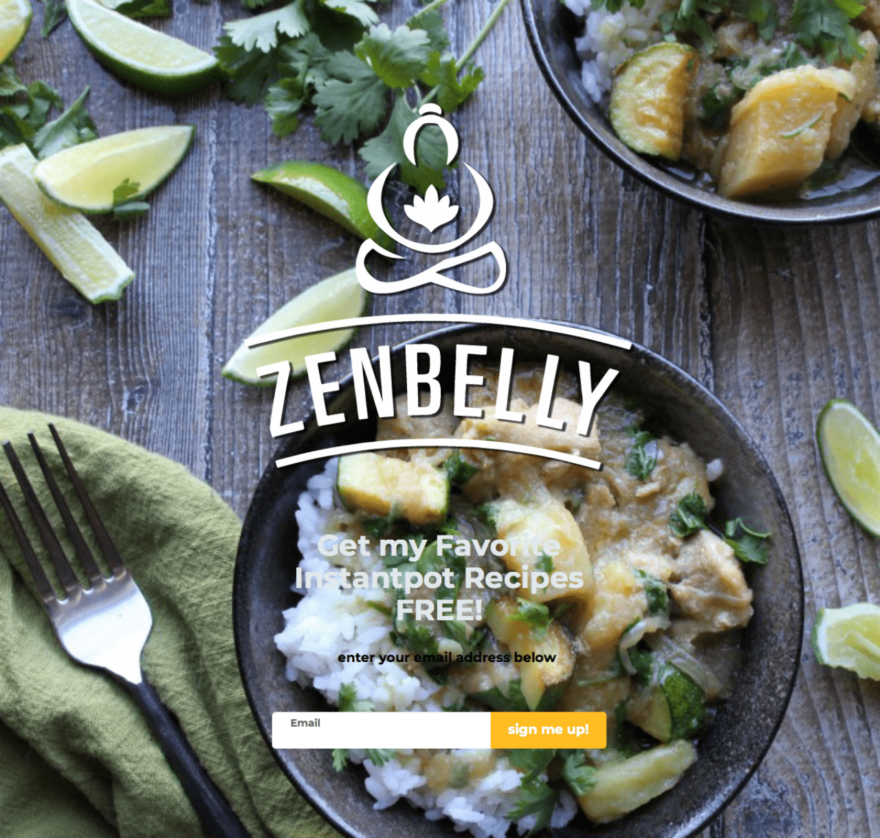 Zenbelly ejemplo - Diseño de MailerLite