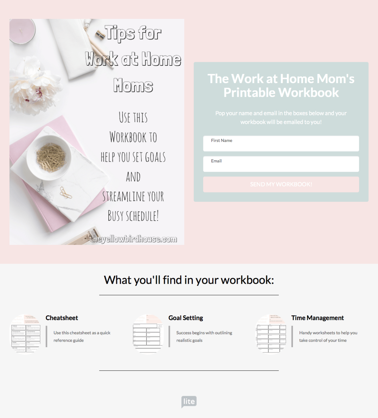 Tips for Working Moms example - Made with MailerLite