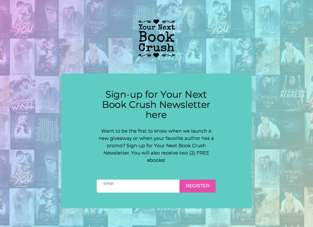 Your Next Book Crush example - Made with MailerLite