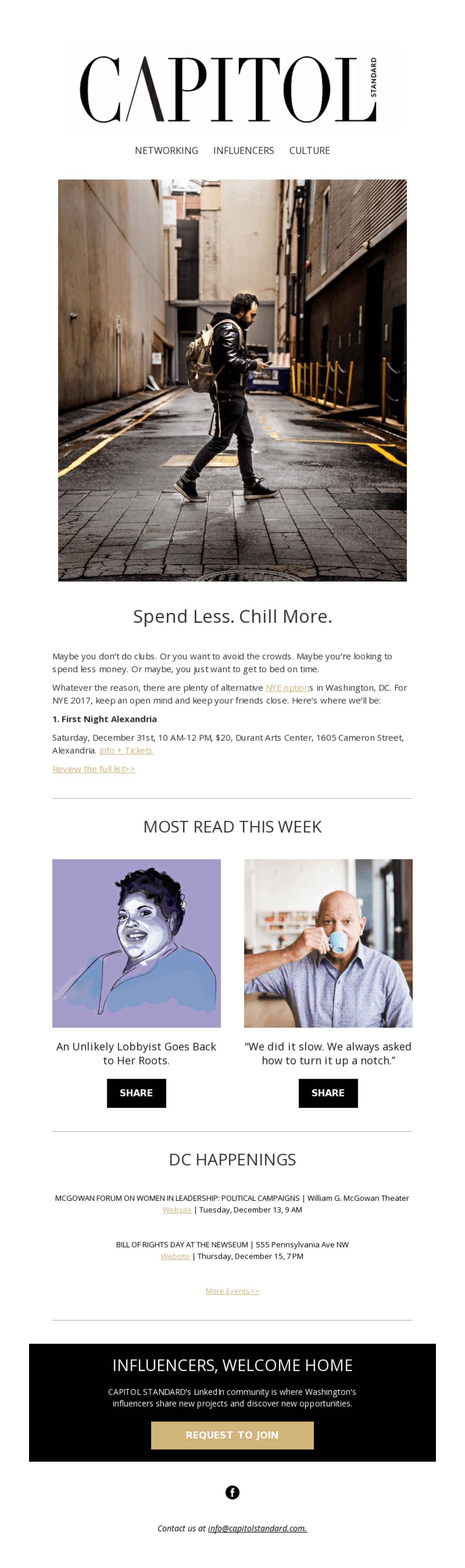 Capitol Standard example - Made with MailerLite