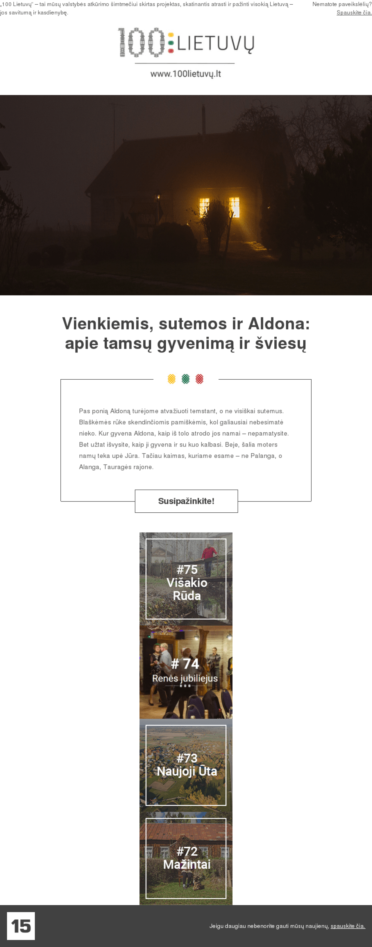 100 of Lithuanians example - Made with MailerLite