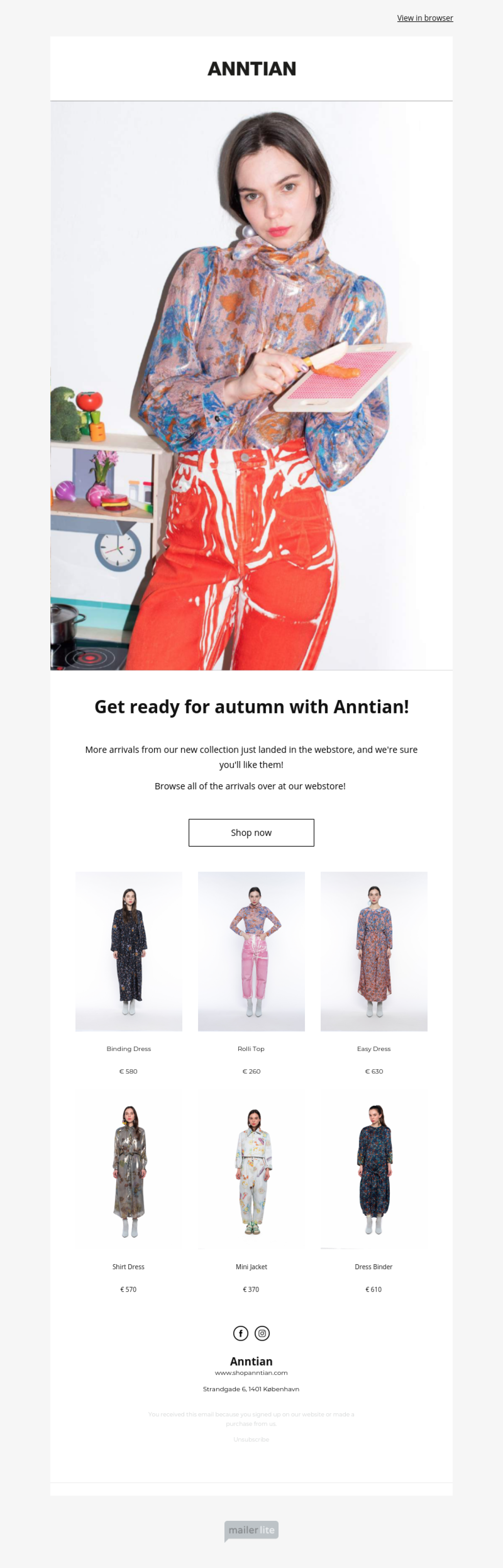fashion e-mail template