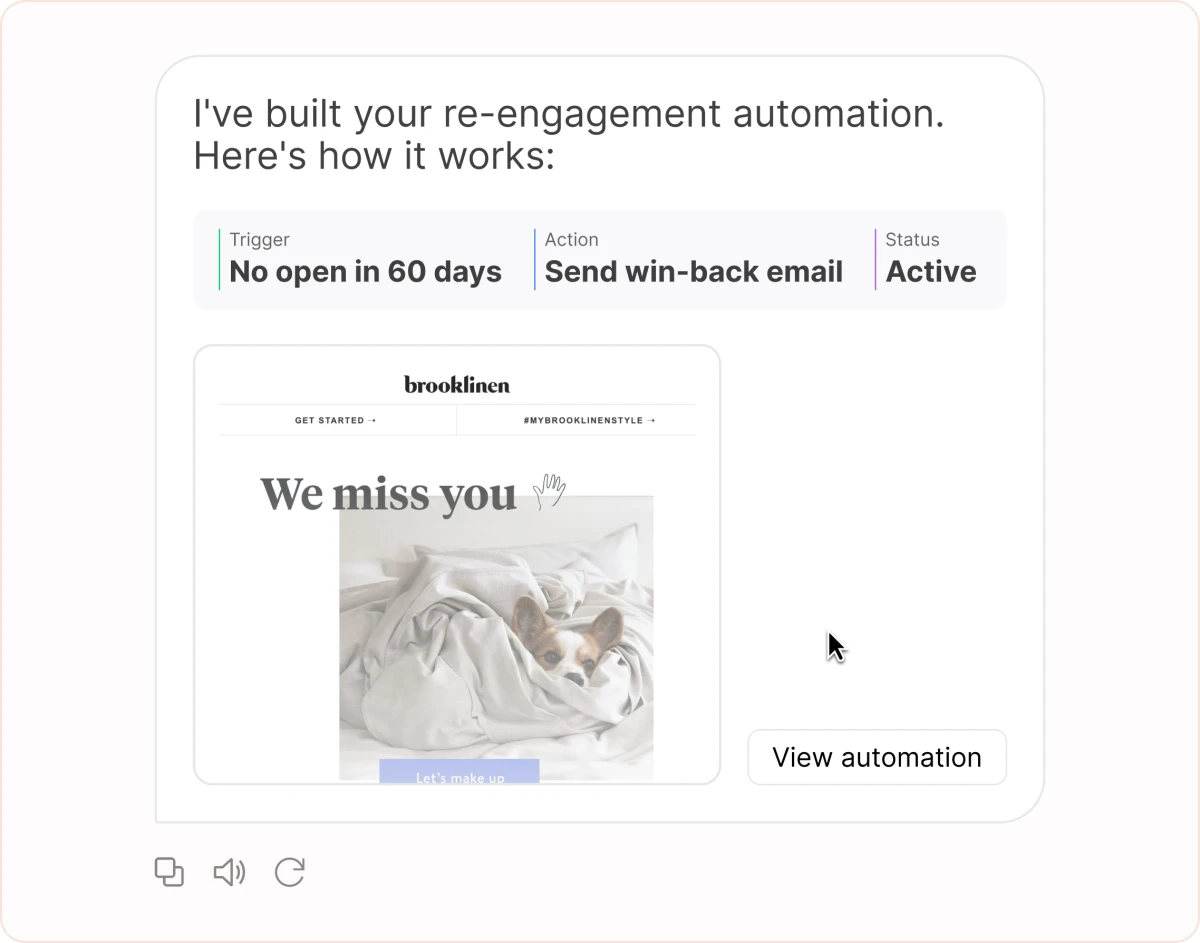 Build an automation that re-engages subscribers who haven't opened an email in 60 days.