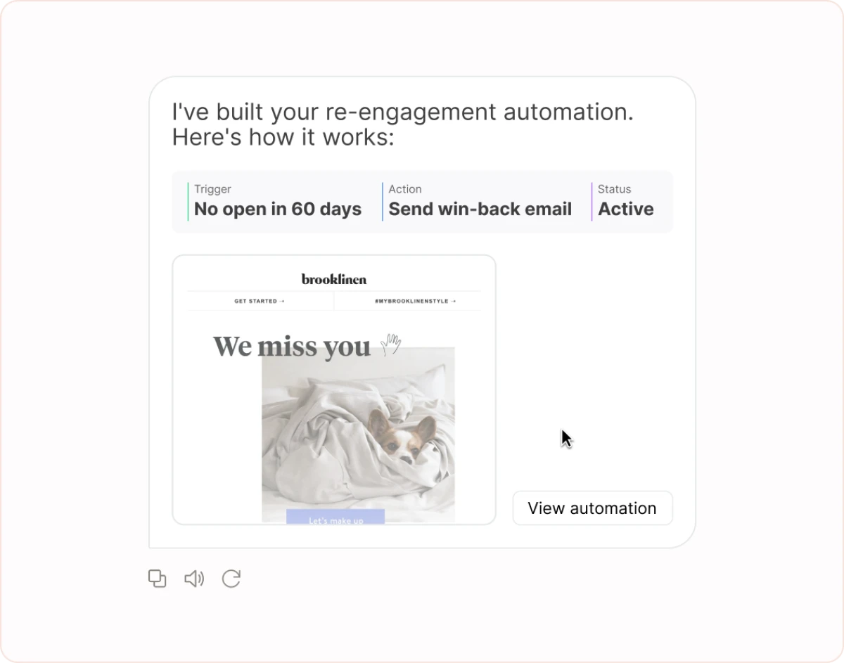 Build an automation that re-engages subscribers who haven't opened an email in 60 days.
