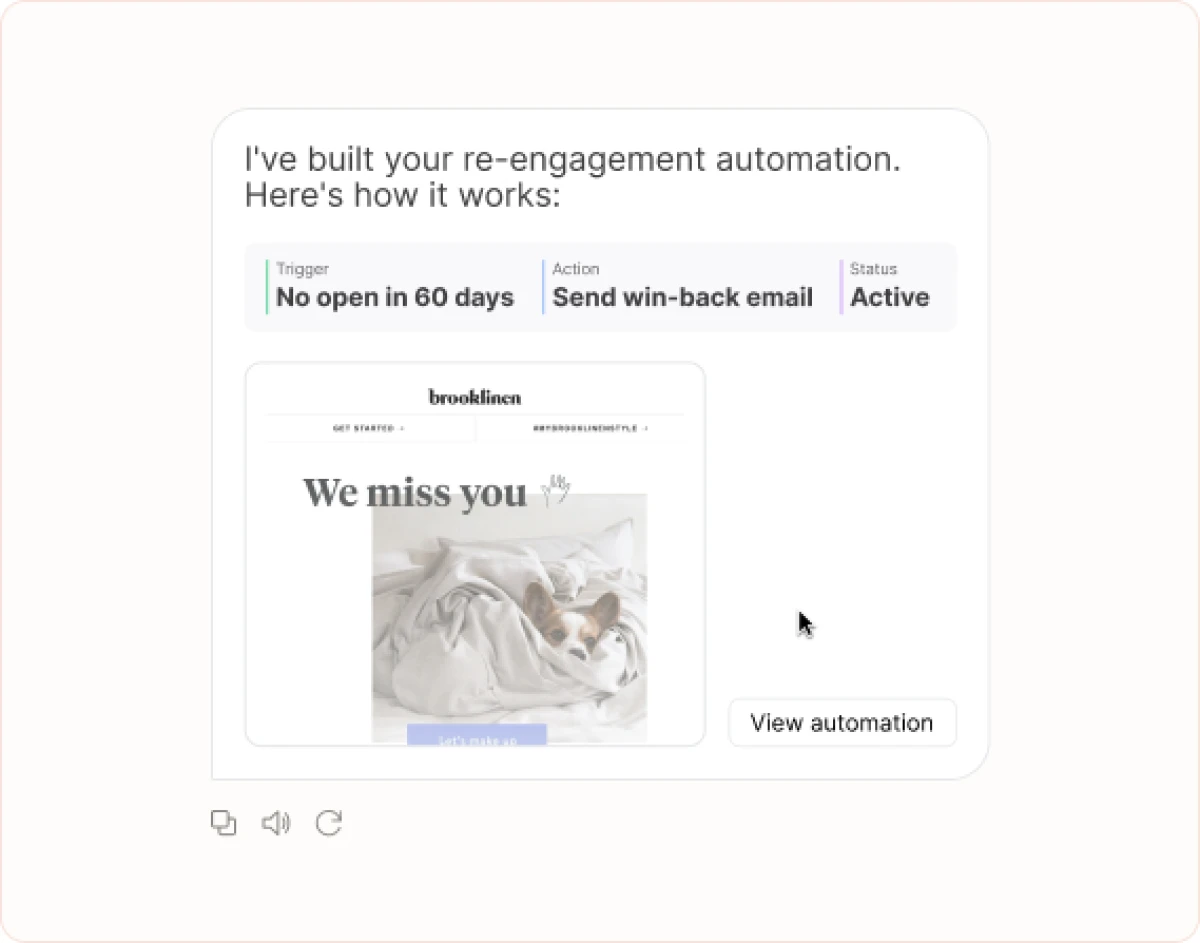 Build an automation that re-engages subscribers who haven't opened an email in 60 days.
