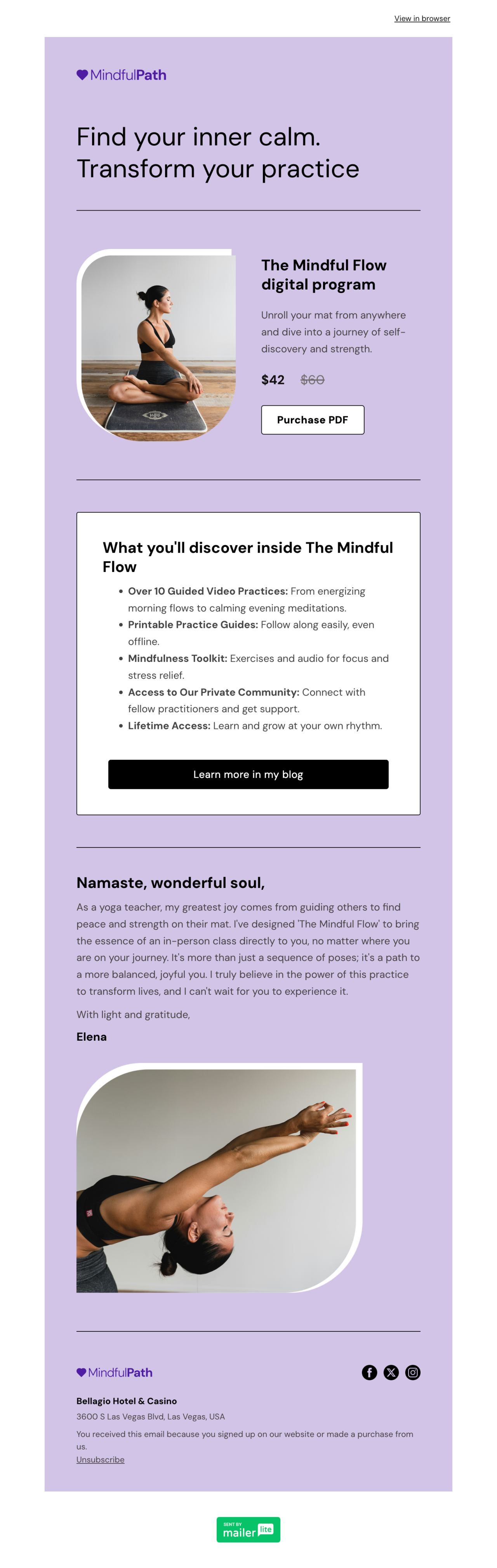 Digital download template - Made by MailerLite