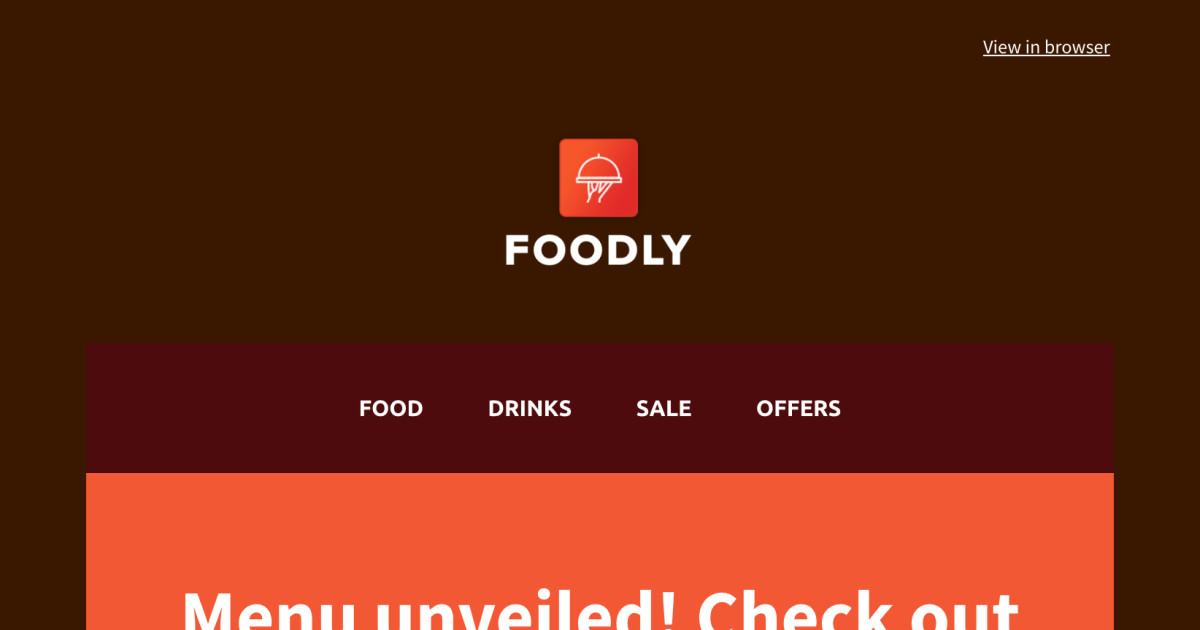 Food Email Newsletter Template