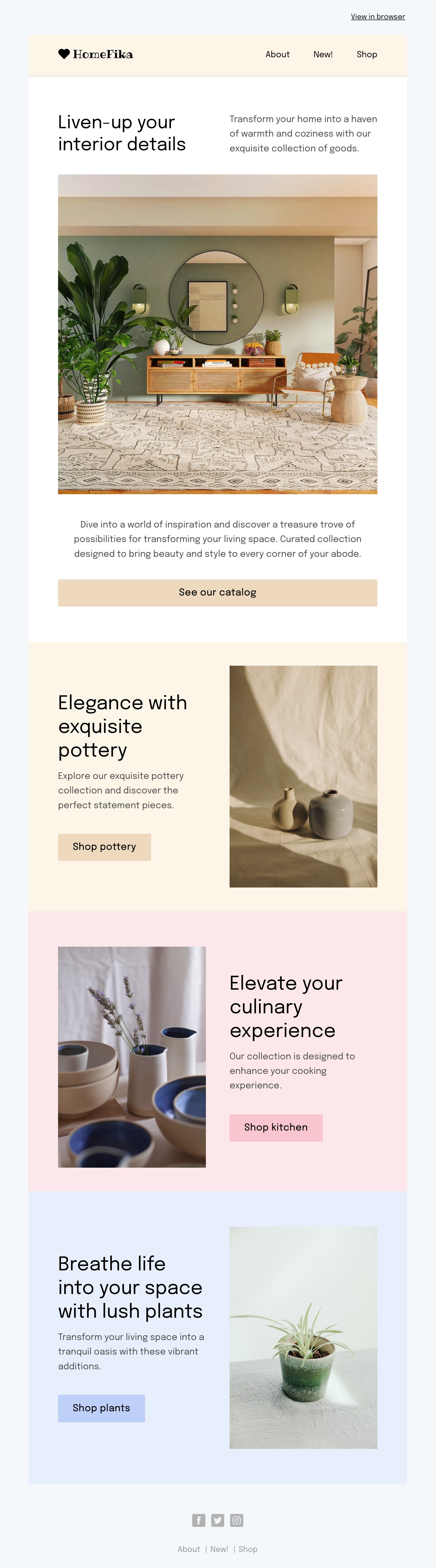 Interior Design Newsletter Template
