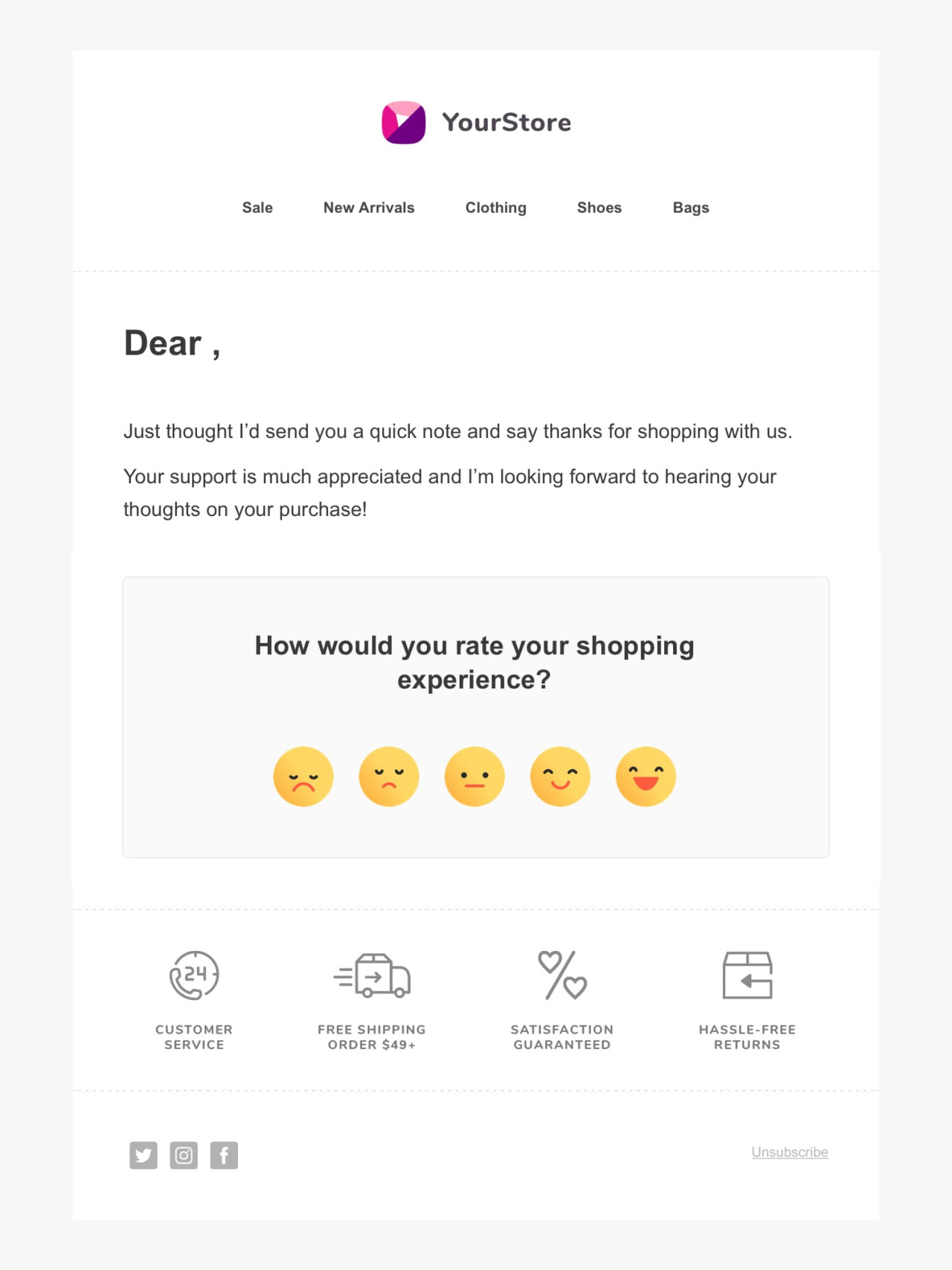 After purchase template - Made by MailerLite