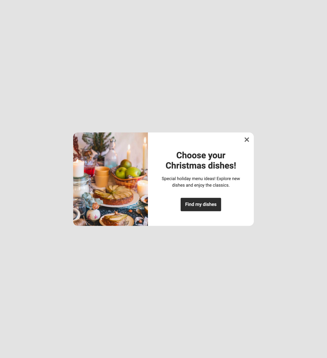 Holiday recipe ideas template - Made by MailerLite