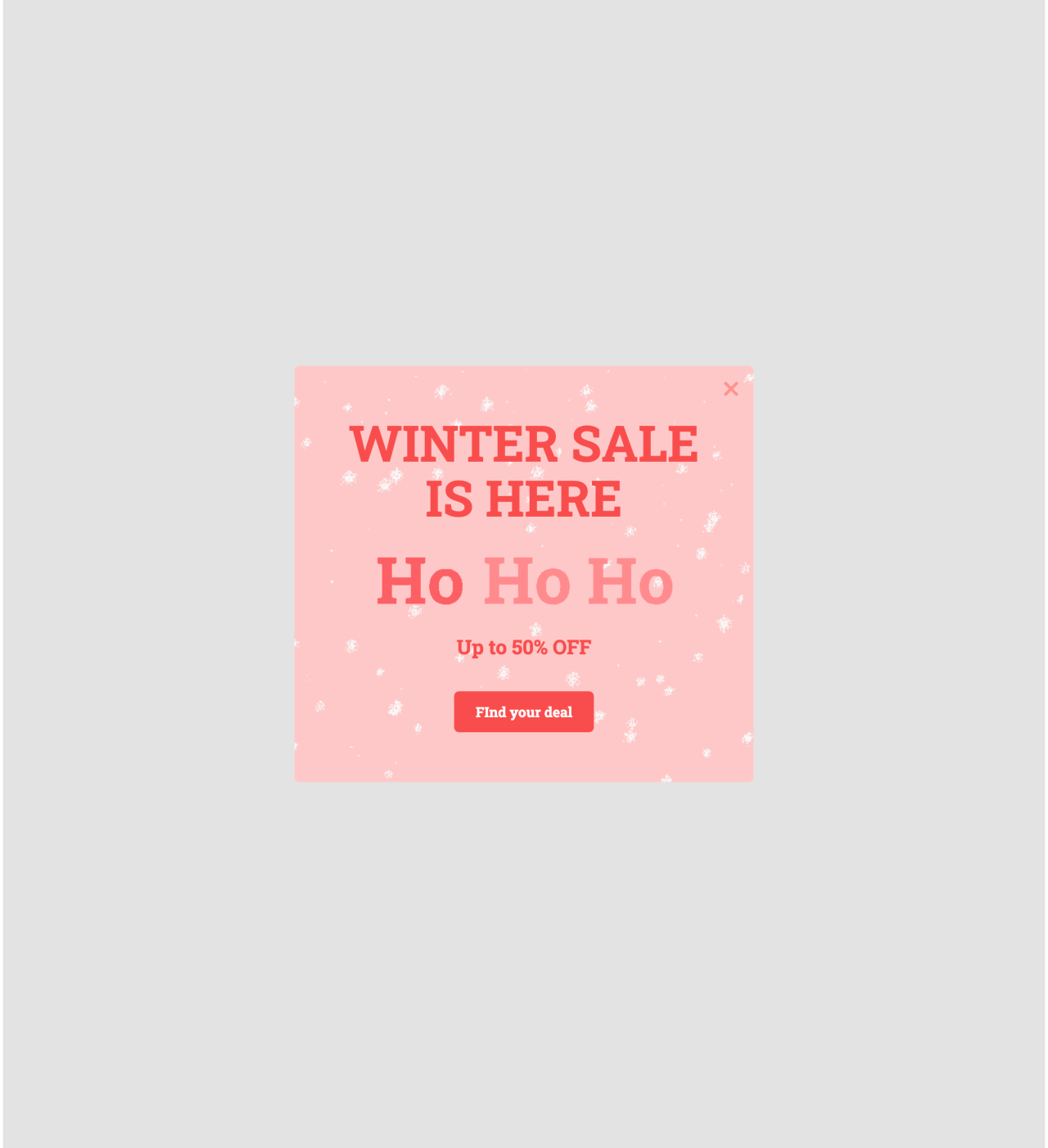 Winter promo sale template - Made by MailerLite