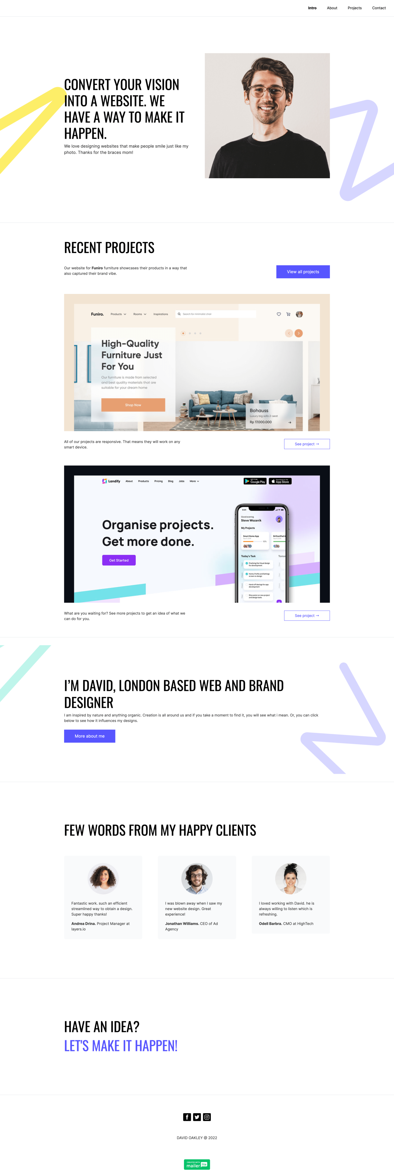 Web Design Portfolio Website Template