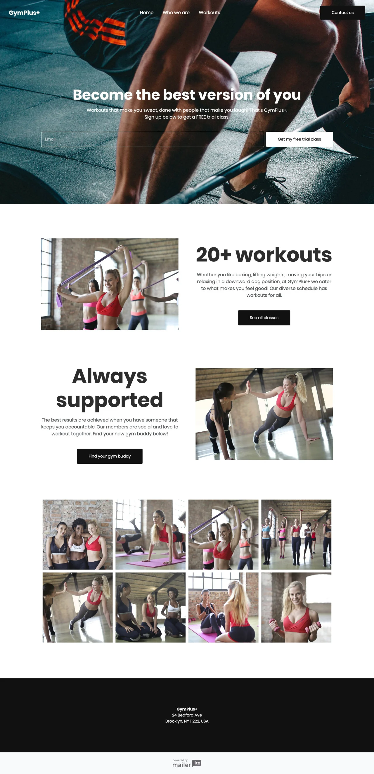 gym-website-template